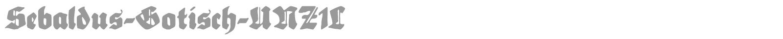 Sebaldus Gotisch font preview