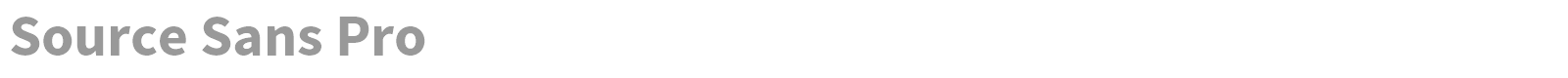 Source Sans Pro font preview