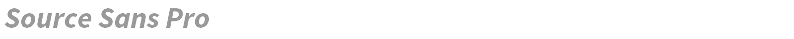 Source Sans Pro font preview