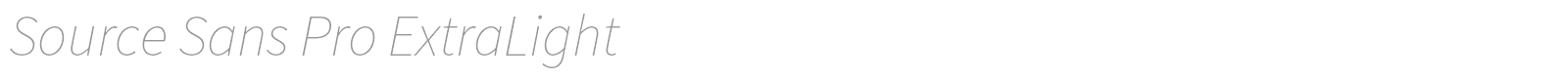 Source Sans Pro font preview