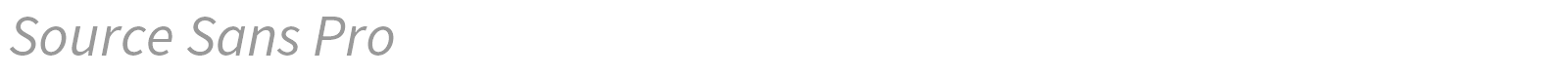 Source Sans Pro font preview