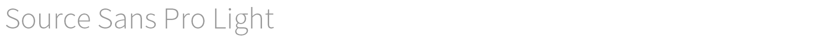 Source Sans Pro font preview
