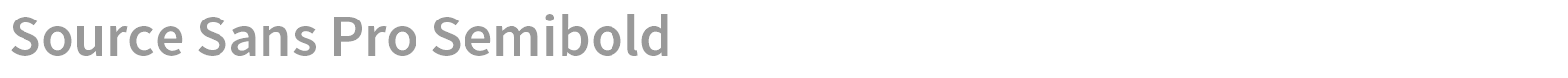 Source Sans Pro font preview