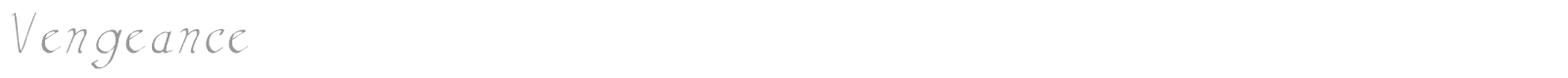 Vengeance font preview