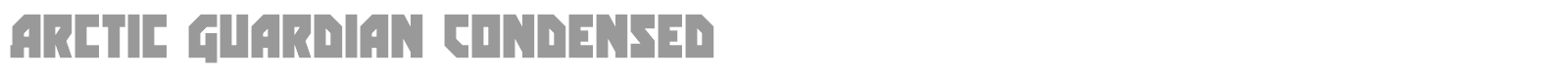 Arctic Guardian font preview