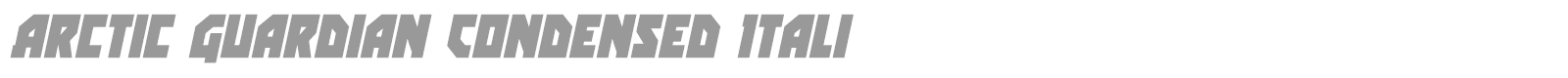 Arctic Guardian font preview