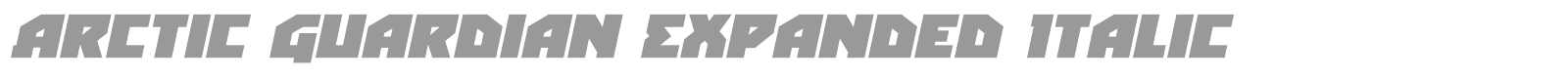 Arctic Guardian font preview