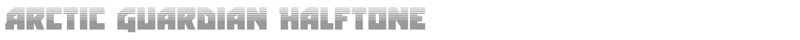 Arctic Guardian font preview