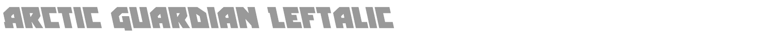 Arctic Guardian font preview