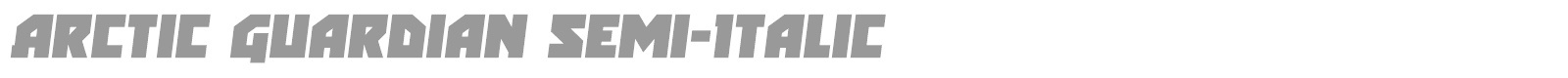 Arctic Guardian font preview