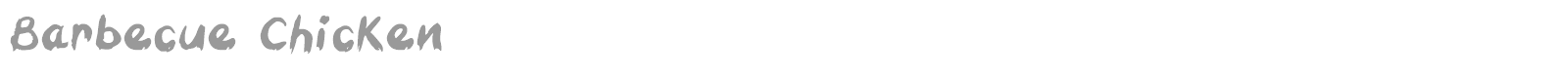 Barbecue Chicken font preview