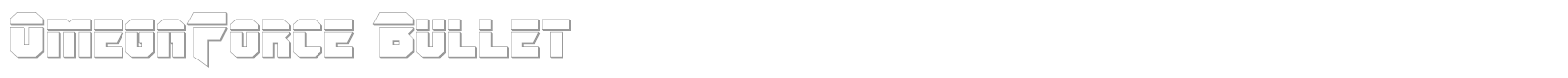 OmegaForce font preview
