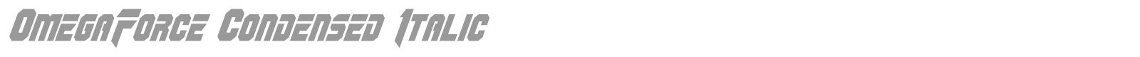 OmegaForce font preview