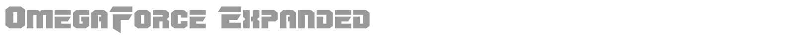 OmegaForce font preview