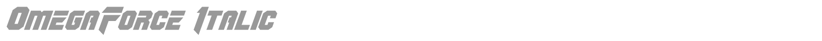 OmegaForce font preview