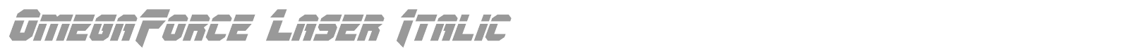 OmegaForce font preview