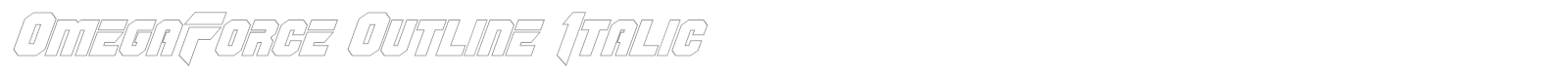 OmegaForce font preview