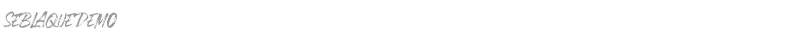 Seblaque font preview