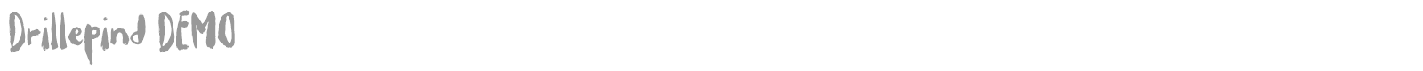 Drillepind font preview