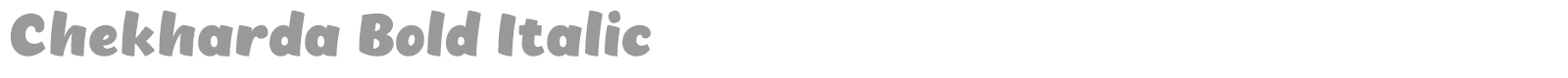 Chekharda font preview