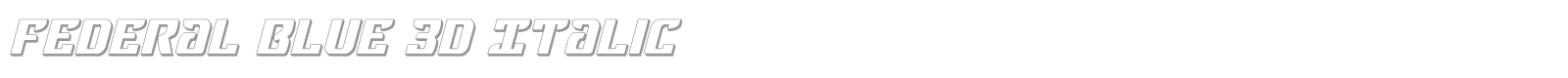 Federal Blue font preview