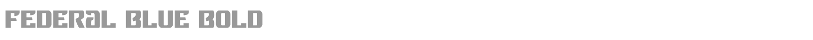 Federal Blue font preview