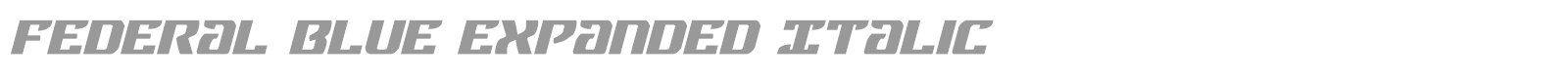Federal Blue font preview