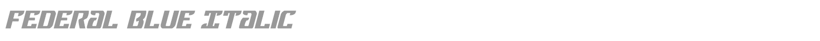 Federal Blue font preview