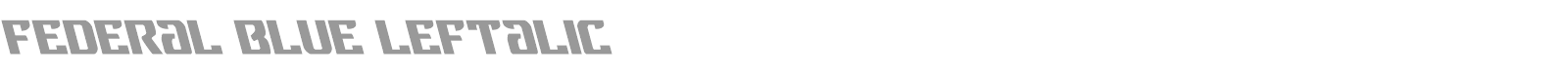 Federal Blue font preview