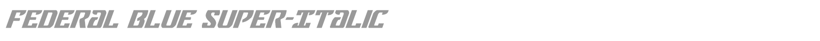 Federal Blue font preview