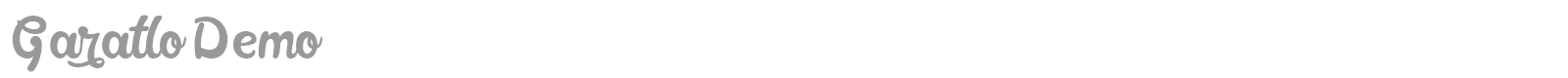 Garatlo font preview