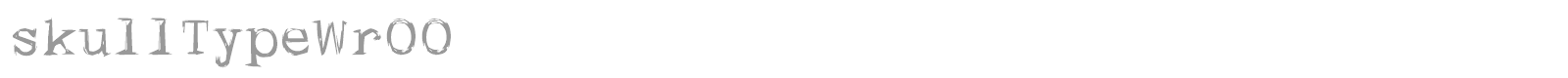 Skull Type Wr00 font preview