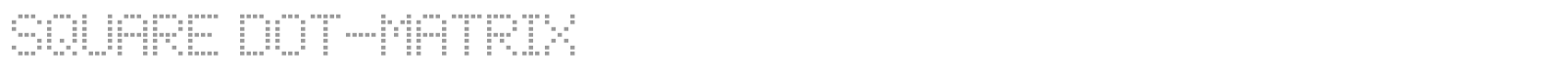 Square Dot-Matrix font preview