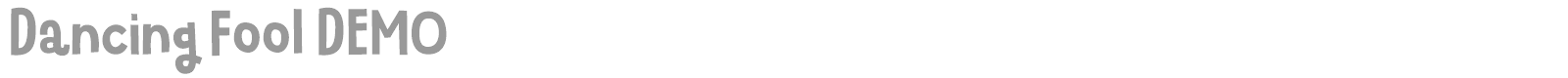 Dancing Fool font preview