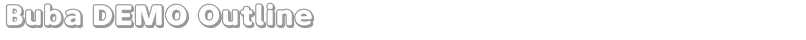 Buba font preview