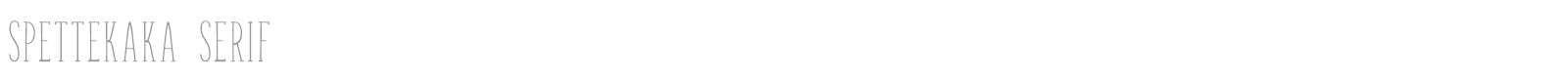 Spettekaka Serif font preview