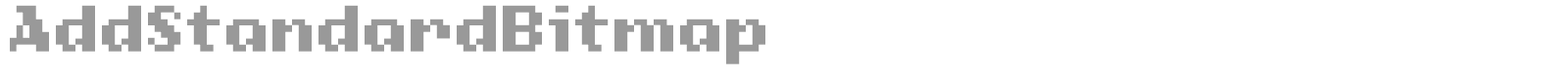 Add Standard Bitmap font preview
