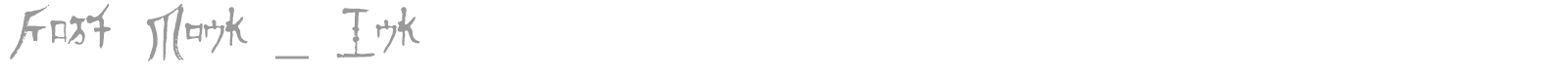 Fast Monk font preview