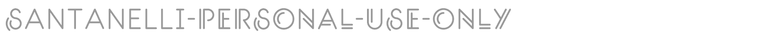 Santanelli font preview