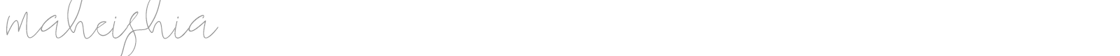 Maheishia font preview
