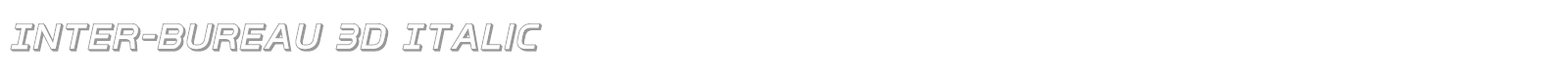 Inter-Bureau font preview