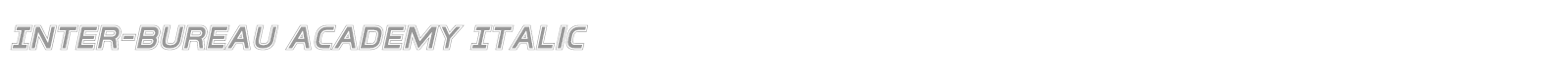 Inter-Bureau font preview