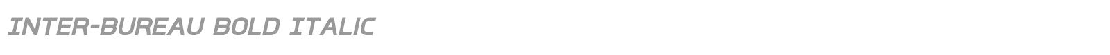 Inter-Bureau font preview