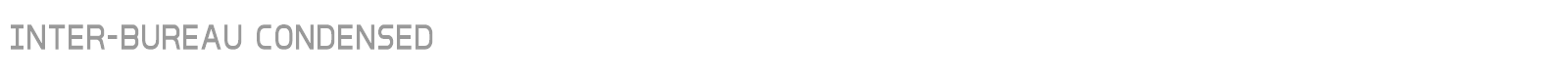 Inter-Bureau font preview