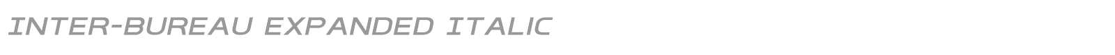 Inter-Bureau font preview