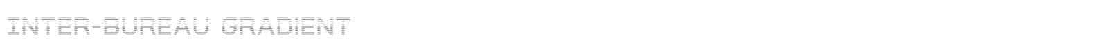 Inter-Bureau font preview