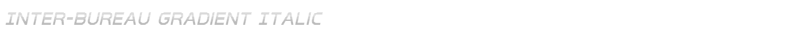 Inter-Bureau font preview