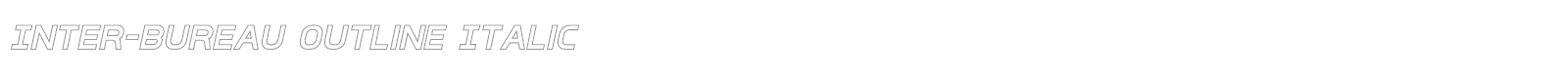 Inter-Bureau font preview