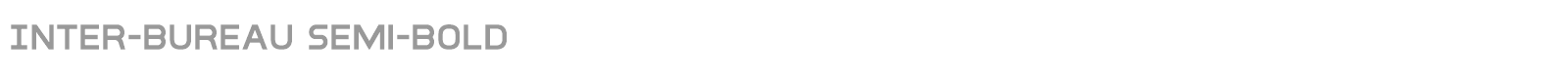 Inter-Bureau font preview