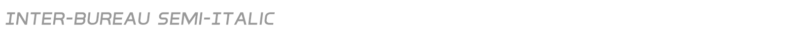 Inter-Bureau font preview